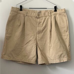 Izod Men’s Khaki Flat Front Chino Shorts